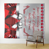 Speciaal bevel voor Jean, Ruby Birthday Achtergron Wandkleed (In Situ (horizontaal))