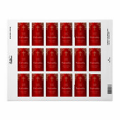 Speciaal bevestigde Red Gold Hand Sanitizer Etiket (Full Sheet)