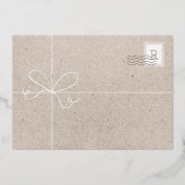 Speciaal bezorgingspakket Eerste nieuwjaarsfoto Ba Folie Feestdagenkaart (Achterkant)