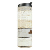 Speciaal bijtend hout en letter thermosbeker (Gedraaid links)