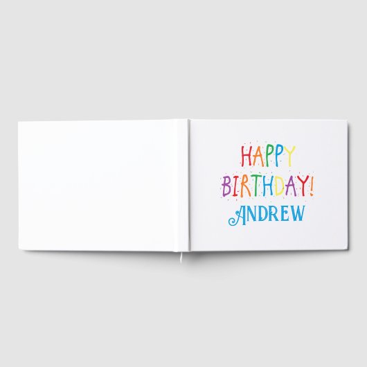 Speciaal Birthday Guest Book Gastenboek (Volledig)