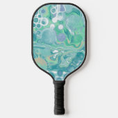 Speciaal blauw Abstract vochtig art Pickleball Paddle (Voorkant)