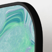 Speciaal blauw Abstract vochtig art Pickleball Paddle (Links Detail)