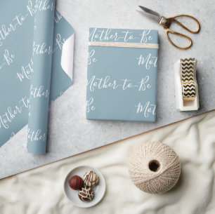 Speciaal blauw Baby shower voor het schrijven van Cadeaupapier