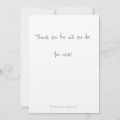 Speciaal blauw en roze Floral - Hartelijk dank voo Kaart (Achterkant)