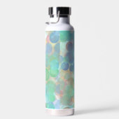 Speciaal blauw en tan beluistert vloeiende kunst waterfles (Rechts)