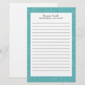 Speciaal blauw en wit gelijnd papier (Voorkant / Achterkant)