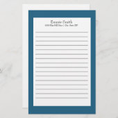 Speciaal blauw en wit gelijnd papier (Voorkant / Achterkant)