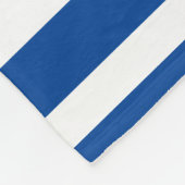 Speciaal blauw en wit gestreept marineblauw anker fleece deken (Hoek)