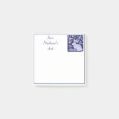 Speciaal blauw en witbunny Rabbit Tegel Delft Post-it® Notes (Voorkant)