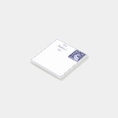 Speciaal blauw en witbunny Rabbit Tegel Delft Post-it® Notes (Schuin)