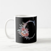 Speciaal Blauw Floral Monogram C Koffiemok (Links)