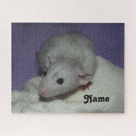 Speciaal blauw grijs dumbo Fancy Pet Rat Legpuzzel