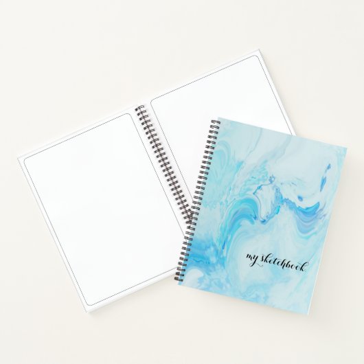 Speciaal blauw Hoesje minimalistisch zakboek Notitieboek (Binnen)