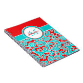 Speciaal blauw rood wit Notitieboek (Rechterzijde)