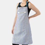 Speciaal blauw Stripes Apron Schort (Insitu)
