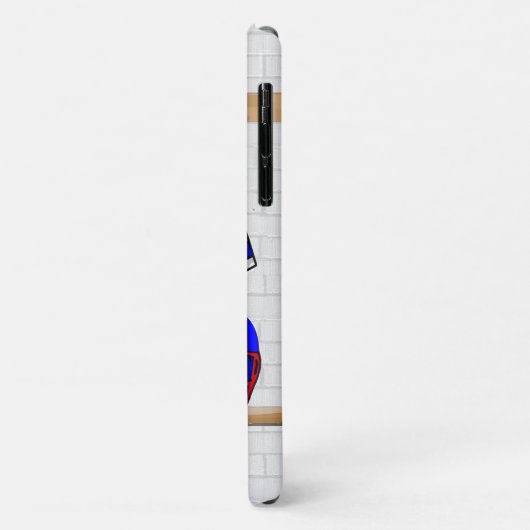 Speciaal Blauw Wit Football Jersey Case-Mate iPhone Case (Achterkant/links)