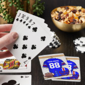 Speciaal Blauw Wit Football Jersey Pokerkaarten (Insitu)