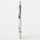 Speciaal Blauw Wit Football Soccer Jersey Case-Mate iPhone Case (Achterkant/links)