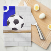 Speciaal Blauw Wit Football Soccer Jersey Theedoek (Quarter Fold)