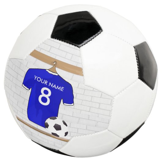 Speciaal Blauw Wit Football Soccer Jersey Voetbal (Drie kwart)