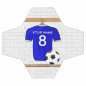 Speciaal Blauw Wit Football Soccer Jersey Voetbal (Enkel)
