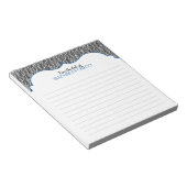 Speciaal blauw zwart-ouderlijk Grieks Notitieblok (Schuin)