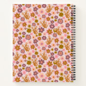 Speciaal  bloemen pastel Floral Pattern Notitieboek (Achterkant)