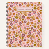 Speciaal  bloemen pastel Floral Pattern Notitieboek (Voorkant)