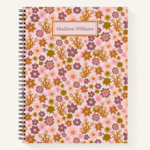 Speciaal bloemen pastel Floral Pattern Notitieboek