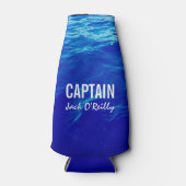 Speciaal Blue Water Photo Vist kapitein Flesjeskoeler (Voorkant)