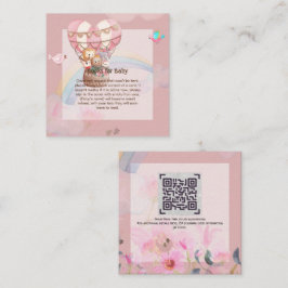 Speciaal boek voor het thema van de luchtballon va notitiekaartje