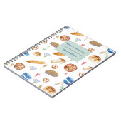 Speciaal boek waarop het patroon van bakkerijen is notitieboek (Linkerzijde)