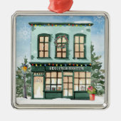 Speciaal boekenclub Book Store Metalen Ornament (Voorkant)