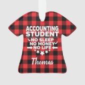 Speciaal boekhoudkundig student Geen levensverzeke Ornament (achterkant)