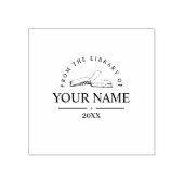 Speciaal boekstempel met zwarte tekst rubberstempel (Afrduk)