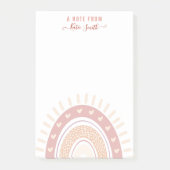 Speciaal Boho Rainbow Calligrafieteraar Post-it® Notes (Voorkant)