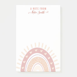 Speciaal Boho Rainbow Calligrafieteraar Post-it® Notes