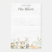 Speciaal Boho Rustic Wildlife leraar Post-it® Notes (Voorkant)