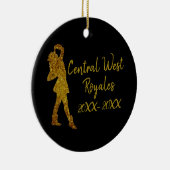 Speciaal boorteam | Zwart en goud Keramisch Ornament (Rechts)