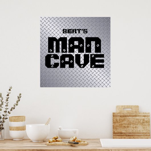 Speciaal Bord Man Poster van staal (Keuken)