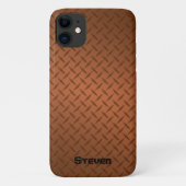 Speciaal Bord van Deep Copper Diamond Case-Mate iPhone Case (Achterkant)