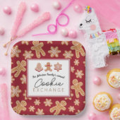 Speciaal Borden kerstkoekjesuitwisseling Papieren Bordje (Feest)