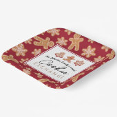 Speciaal Borden kerstkoekjesuitwisseling Papieren Bordje (Gebogen)