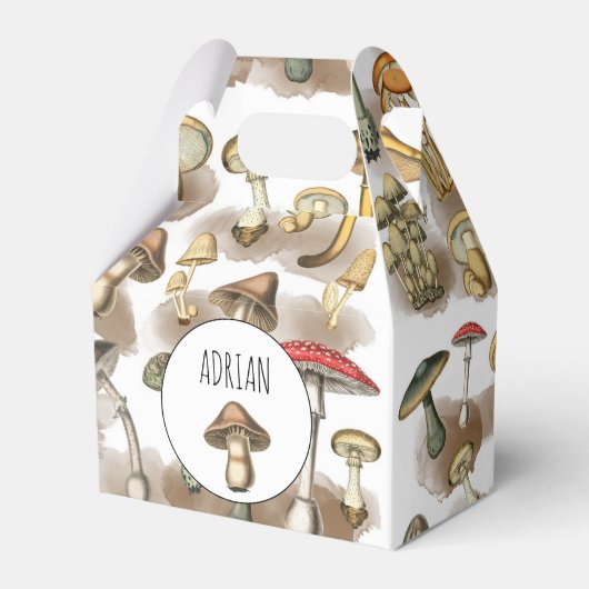 Speciaal  bos paddenstoelen bedankdoosjes (Voorkant Zijde)