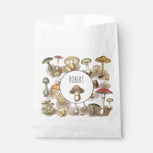 Speciaal bos paddenstoelen bedankzakje (Voorkant)