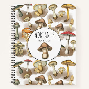 Speciaal  bos paddenstoelen notitieboek