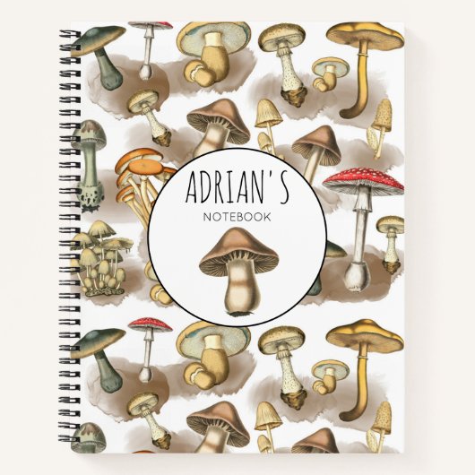 Speciaal  bos paddenstoelen notitieboek (Voorkant)