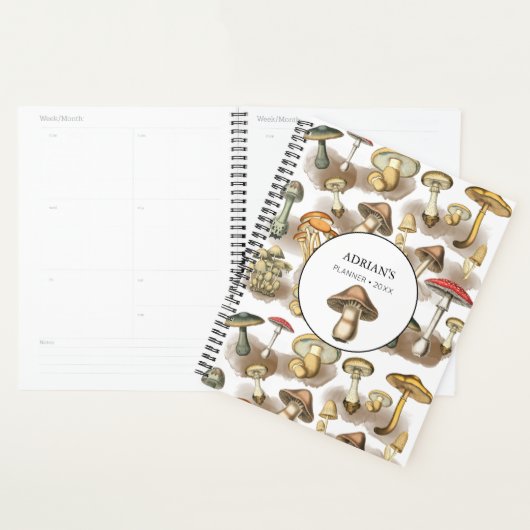 Speciaal bos paddenstoelen planner (Display)
