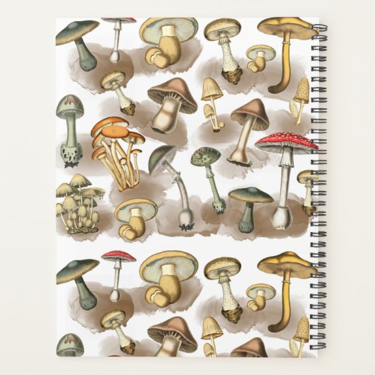 Speciaal  bos paddenstoelen planner (Achterkant)